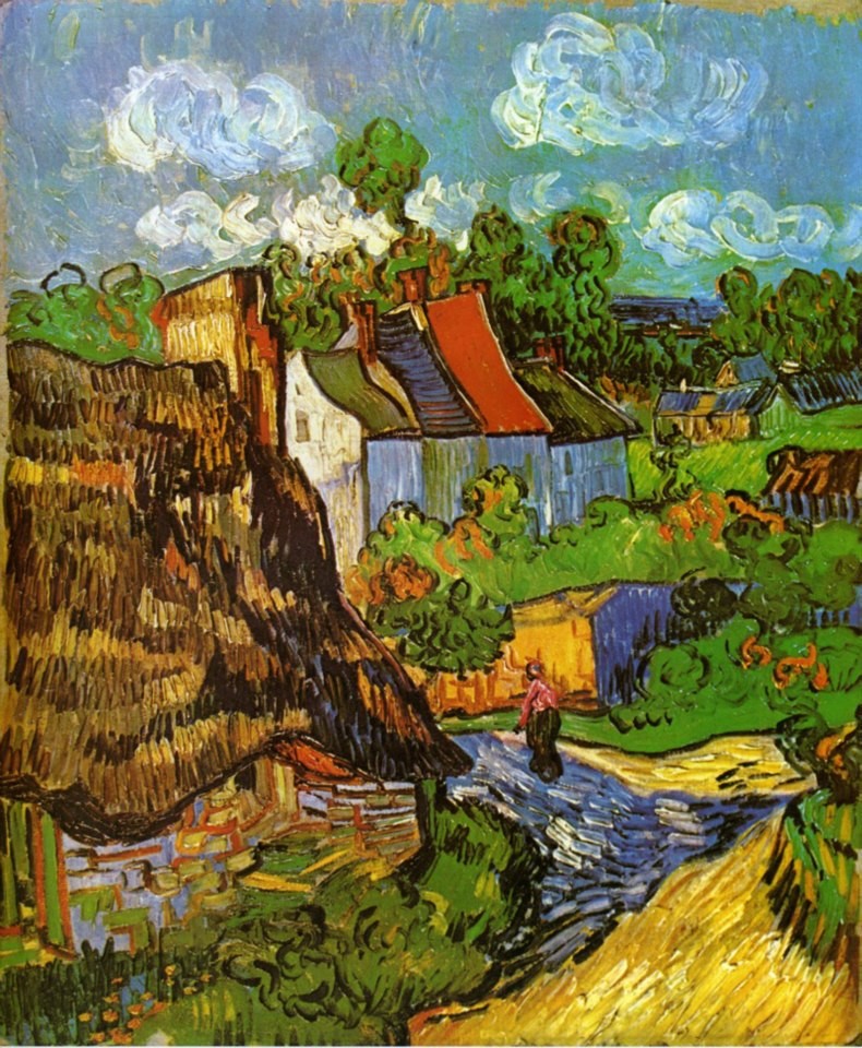 Houses in Auvers, 1890  Vincent van Gogh